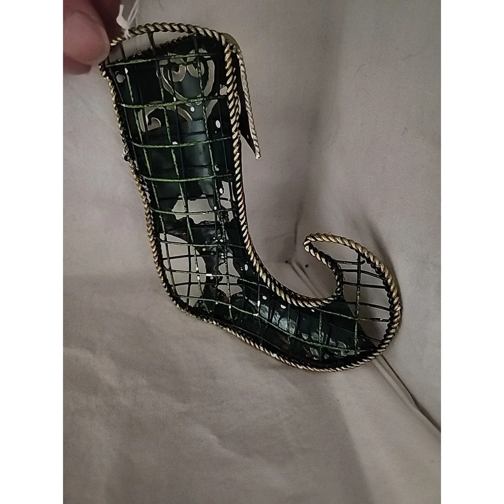 Metal Stocking Holiday Ornament